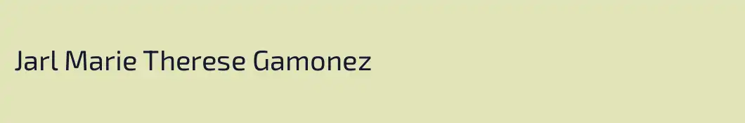 Jarl Marie Therese Gamonez